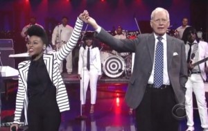 Marcus Lewis on Letterman with Janelle Monáe