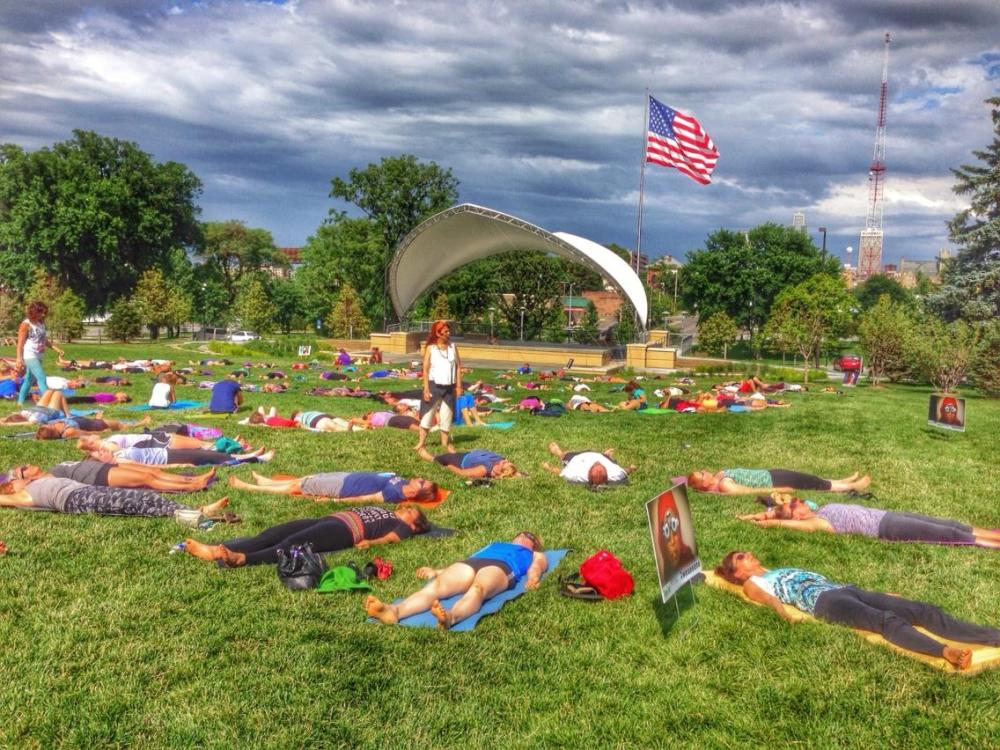 Yoga In The Park with Susi Amendola Credit: Sandy Aquila